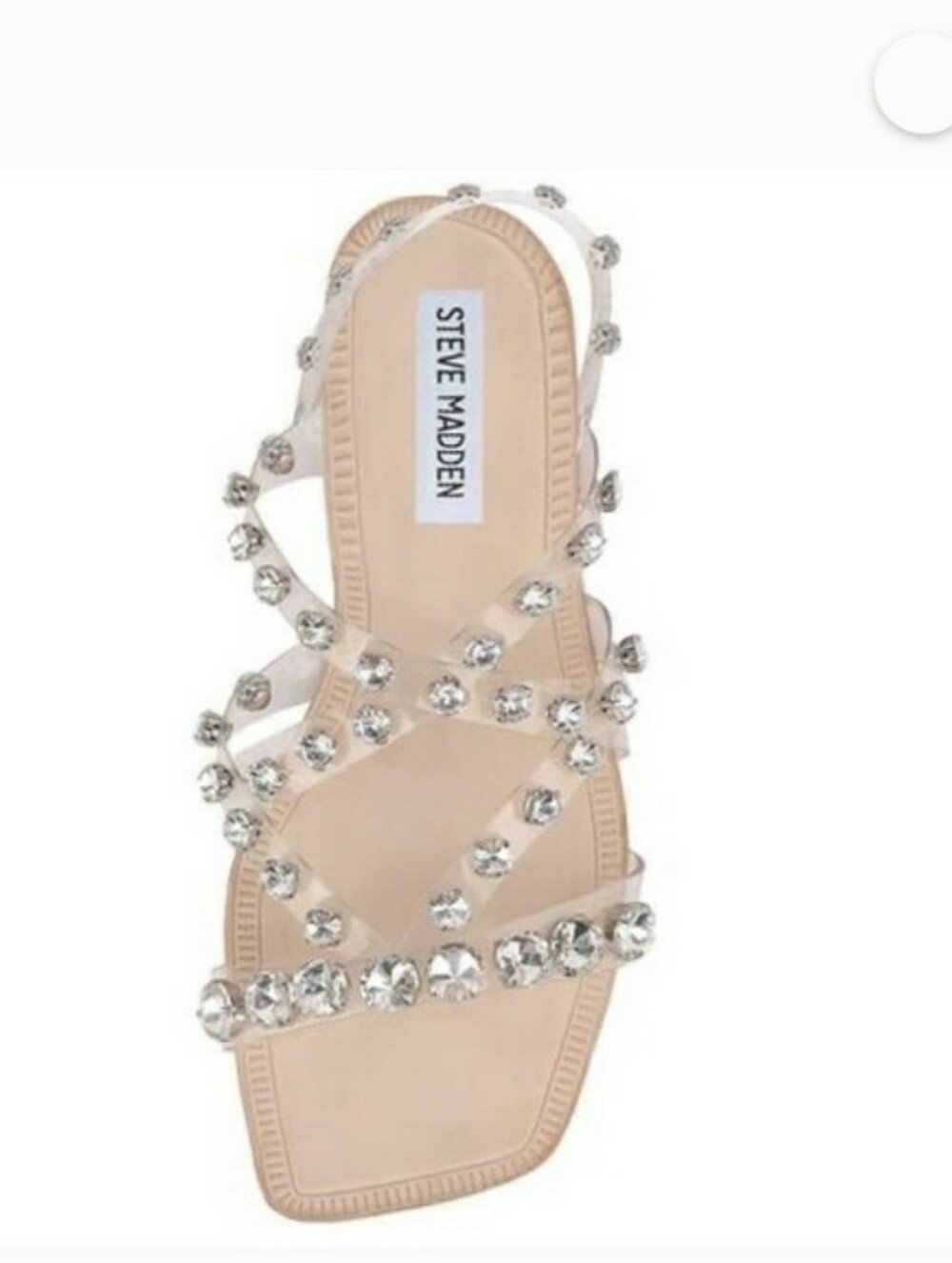 STEVE MADDEN JOLI Rhinestone PVC Sandals  Size 11